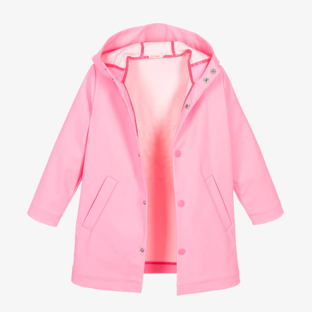 Billieblush-Playful Girls Blushing Pink Raincoat | Childrensalon Outlet