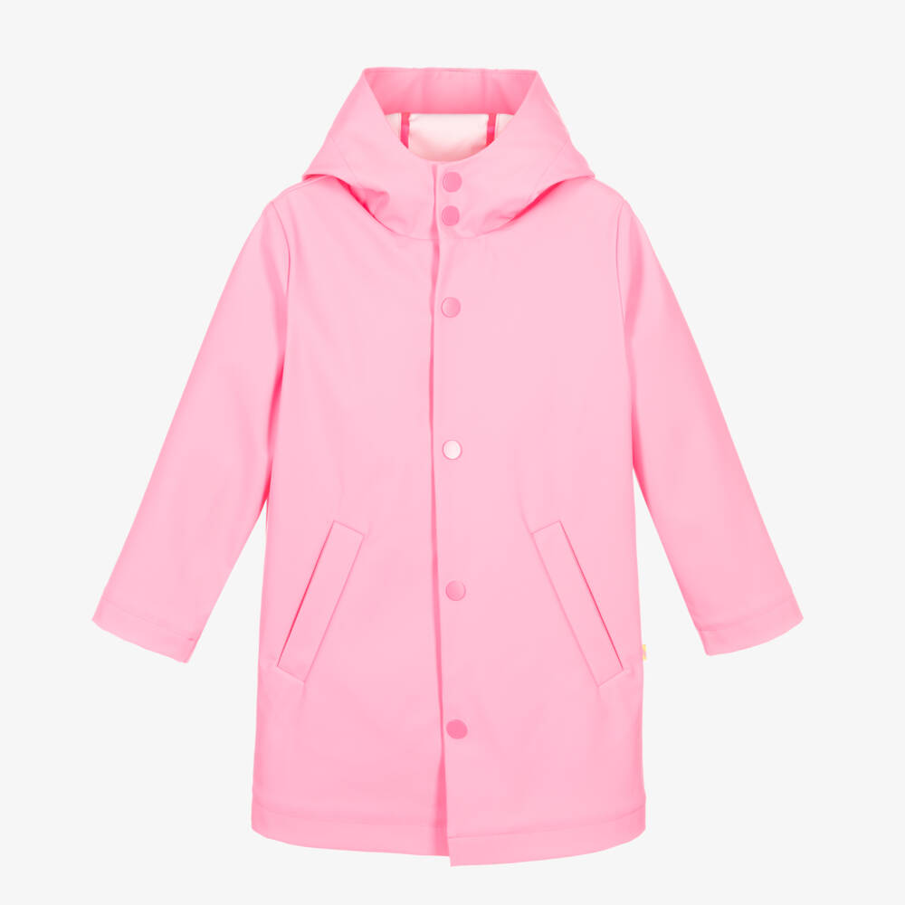 Billieblush-Playful Girls Blushing Pink Raincoat | Childrensalon Outlet