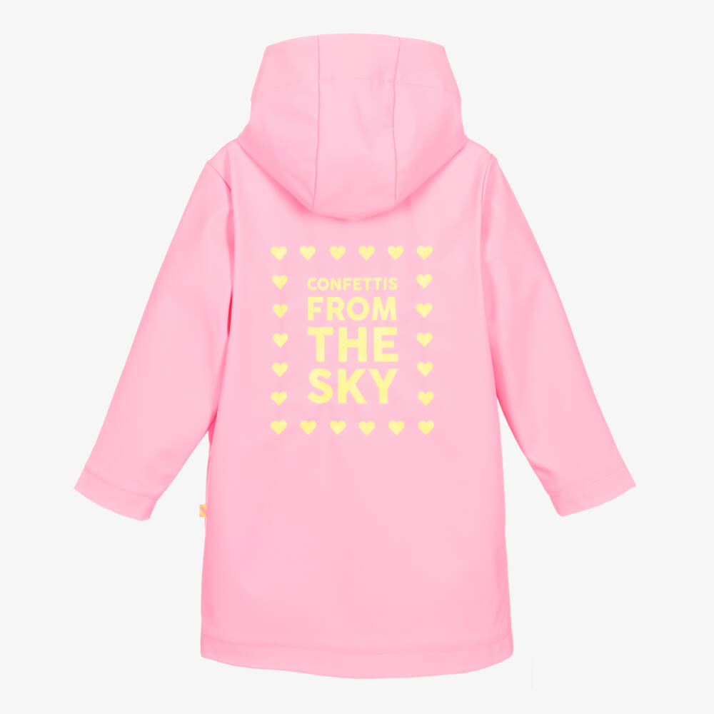 Billieblush-Playful Girls Blushing Pink Raincoat | Childrensalon Outlet