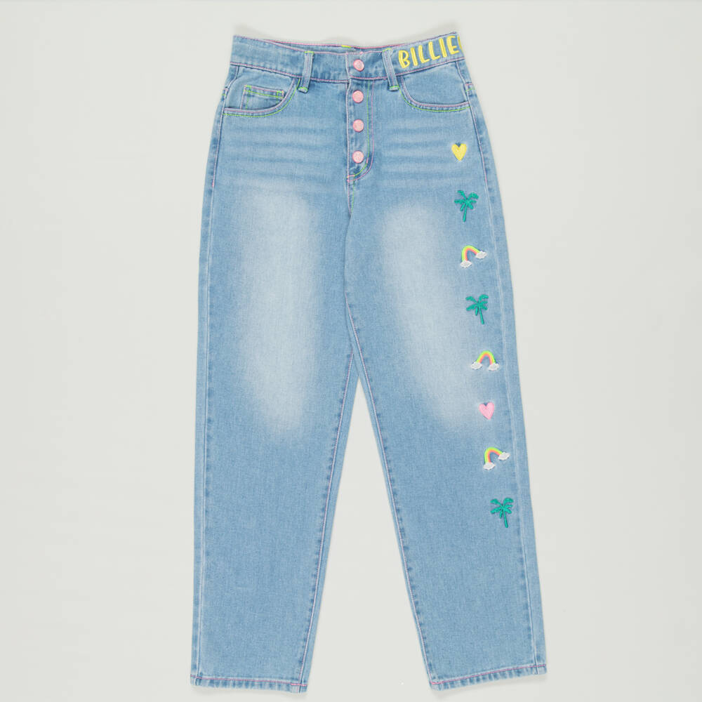 Billieblush-Preloved Girls Blue Denim Regular Fit Jeans (10 years) | Childrensalon Outlet
