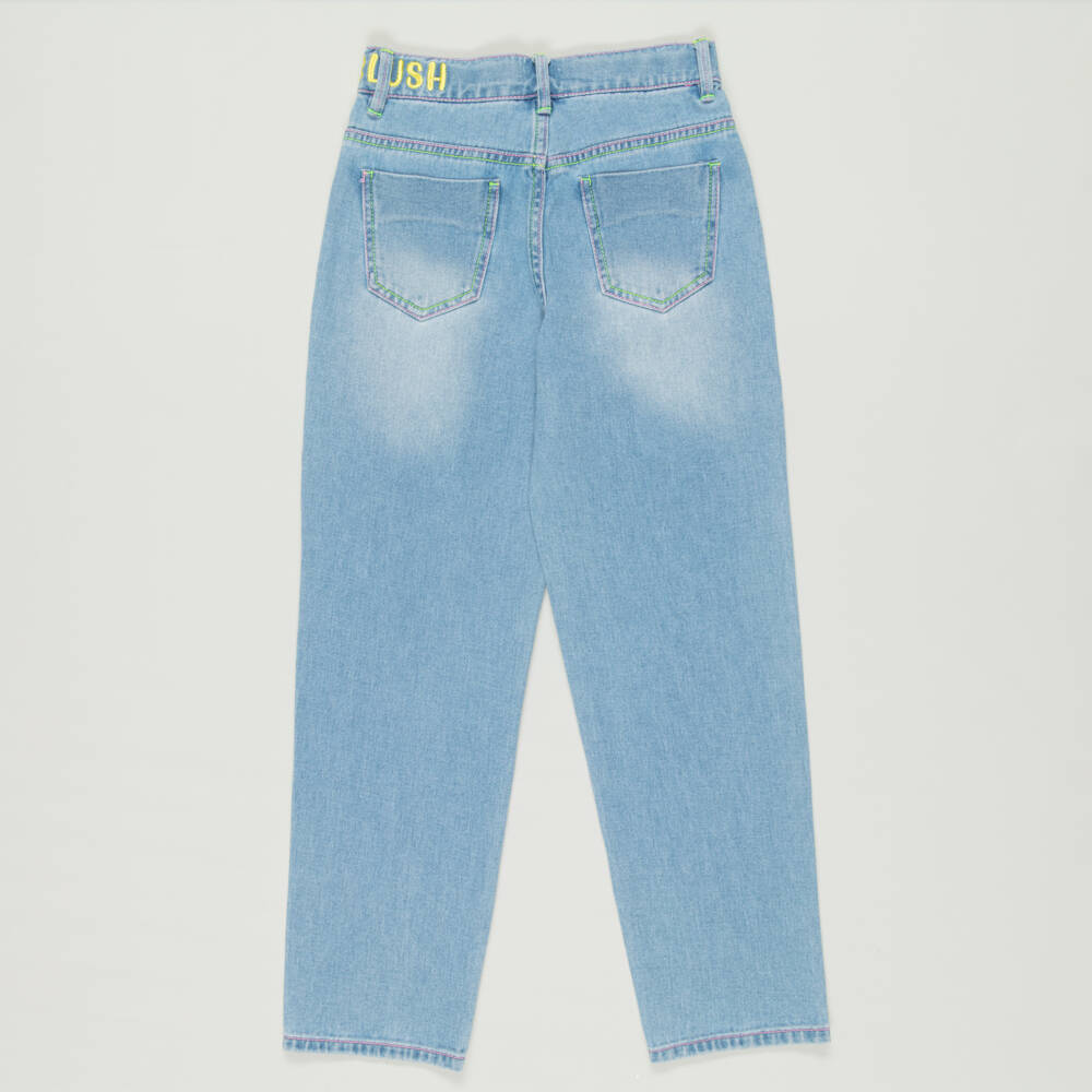 Billieblush-Preloved Girls Blue Denim Regular Fit Jeans (10 years) | Childrensalon Outlet