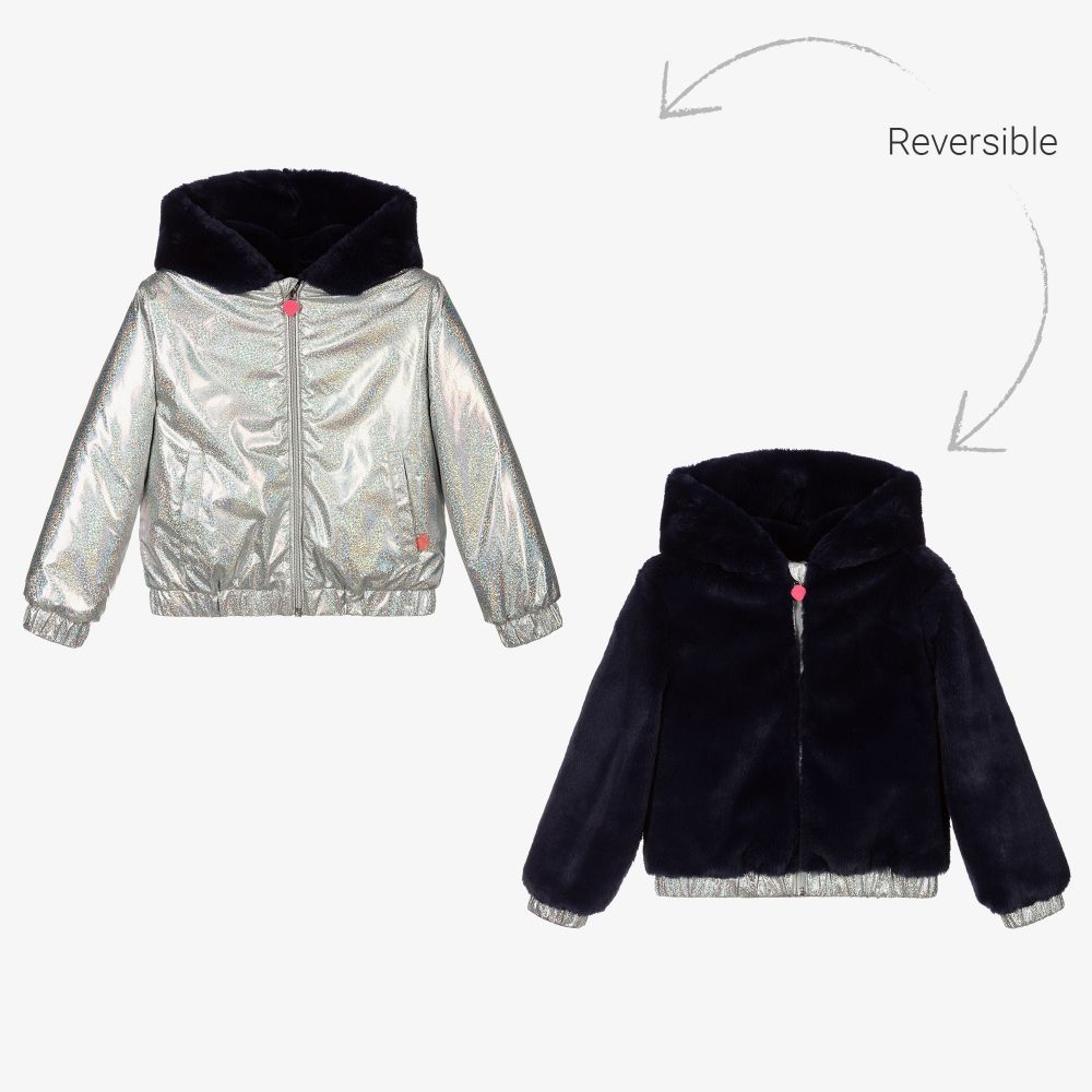 Billieblush-Reversible Faux Fur Jacket | Childrensalon Outlet