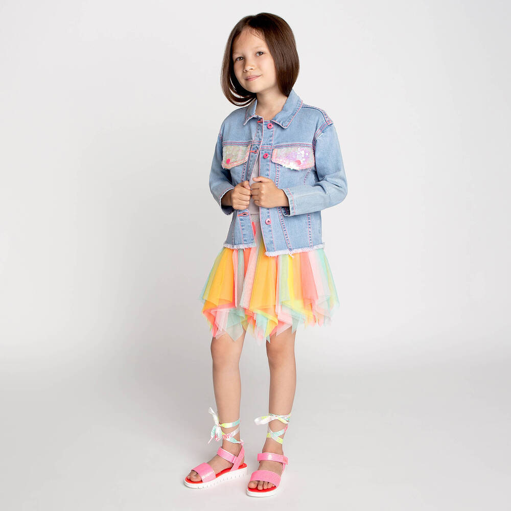 [Bellialeu] BABY SKIRT★人気★ Billieblush - Tulle Rainbow Skirt | Childrensalon Outlet