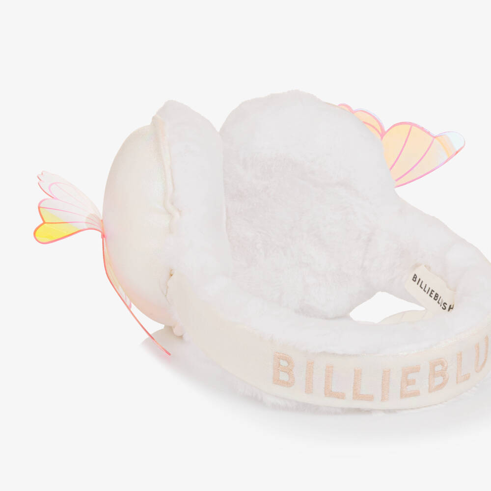 Billieblush-White Butterfly Earmuffs | Childrensalon Outlet