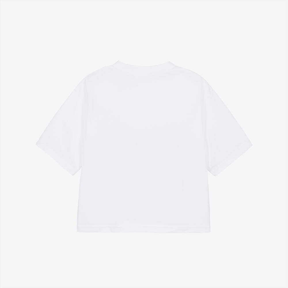 Billieblush-White Comic Print T-shirt | Childrensalon Outlet