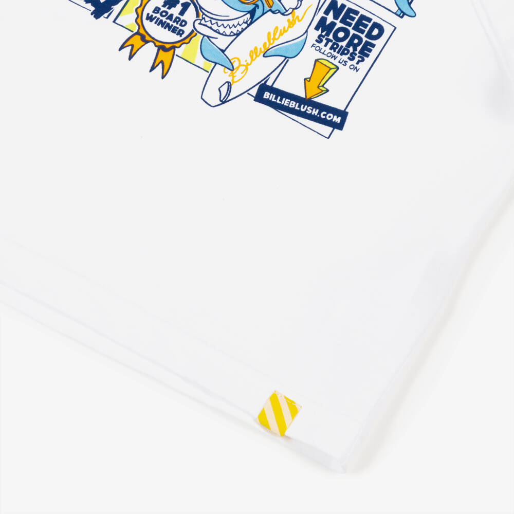 Billieblush-White Comic Print T-shirt | Childrensalon Outlet