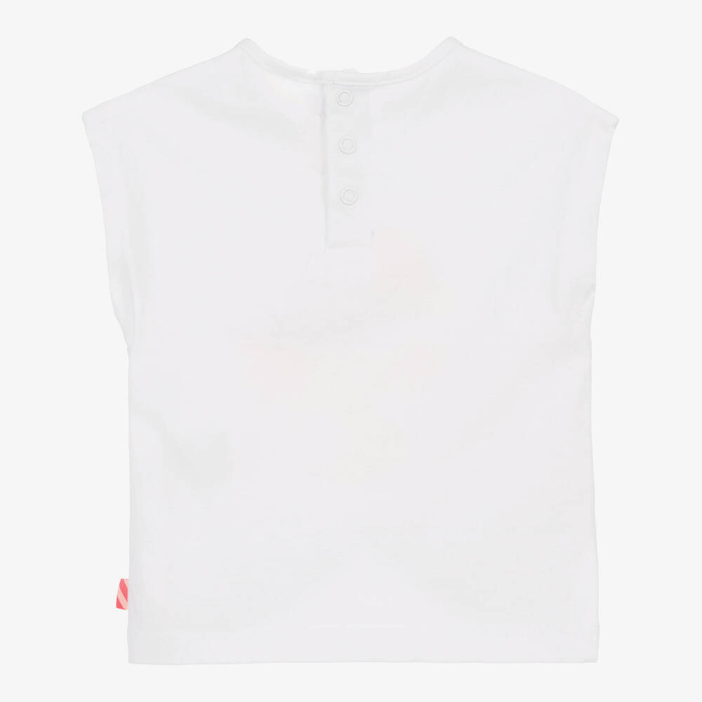 Billieblush-White Dolphin T-Shirt | Childrensalon Outlet