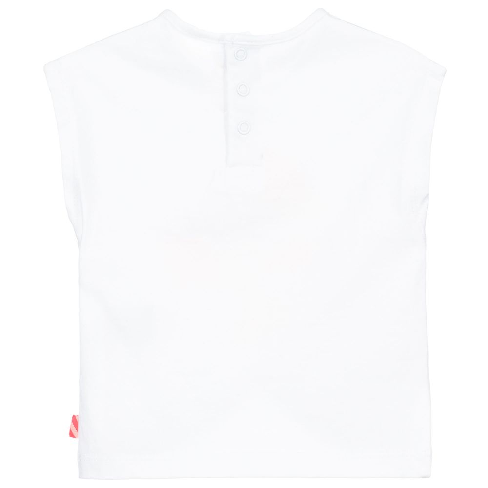 Billieblush-White Dolphin T-Shirt | Childrensalon Outlet