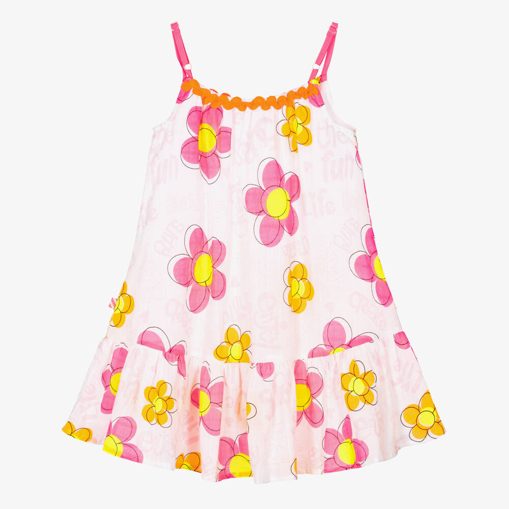 Billieblush-White Floral Dress | Childrensalon Outlet