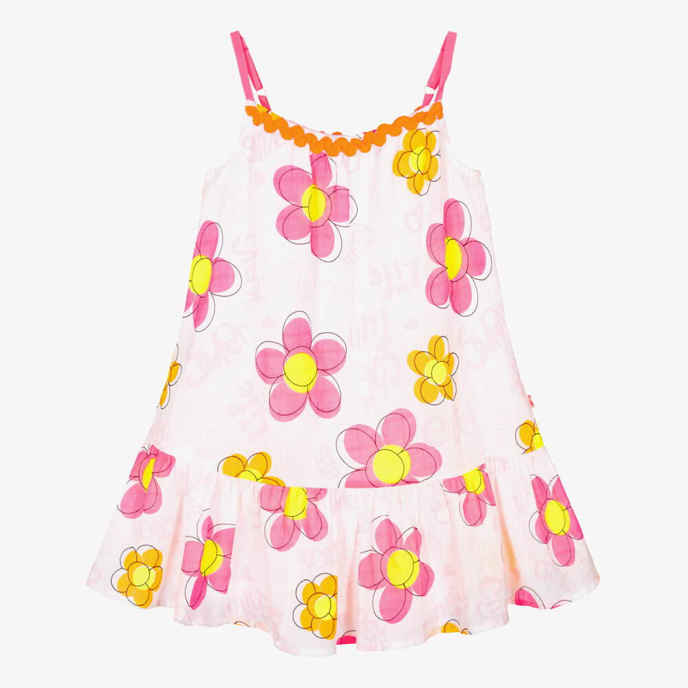 Billieblush-White Floral Dress | Childrensalon Outlet