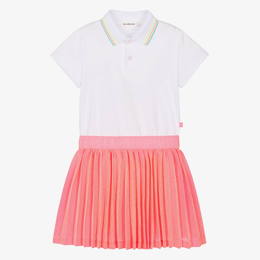 Billieblush-White Knitted Collar Dress | Childrensalon Outlet