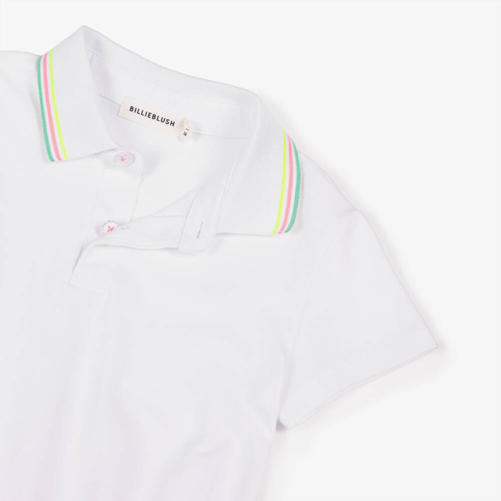 Billieblush-White Knitted Collar Dress | Childrensalon Outlet