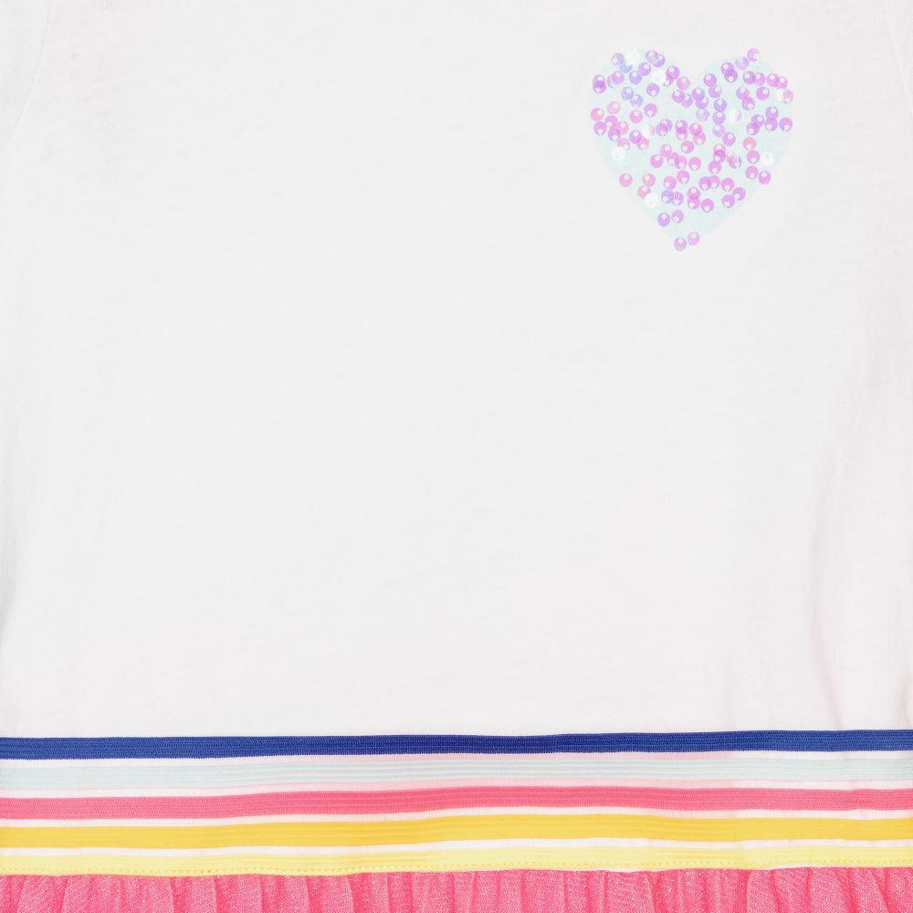 Billieblush-White & Pink Pleated Dress | Childrensalon Outlet