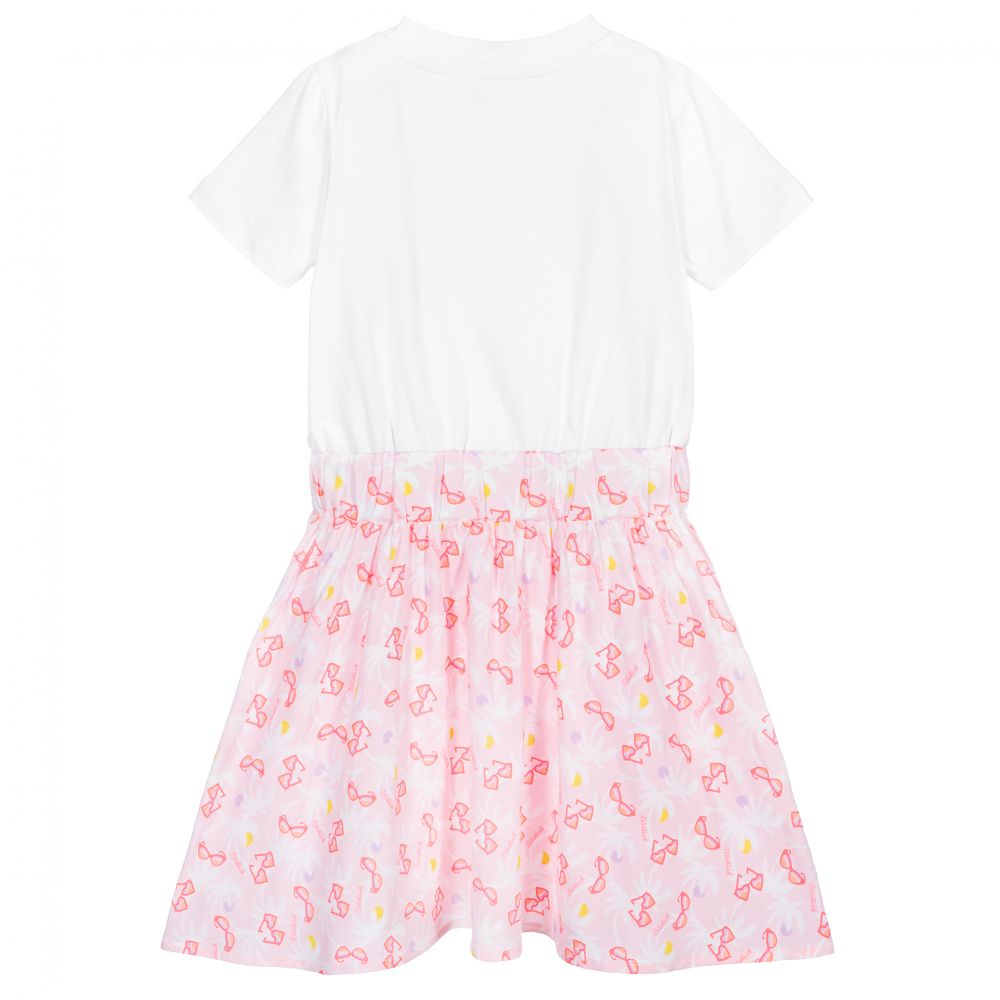 Billieblush-White & Pink Sunglasses Dress | Childrensalon Outlet