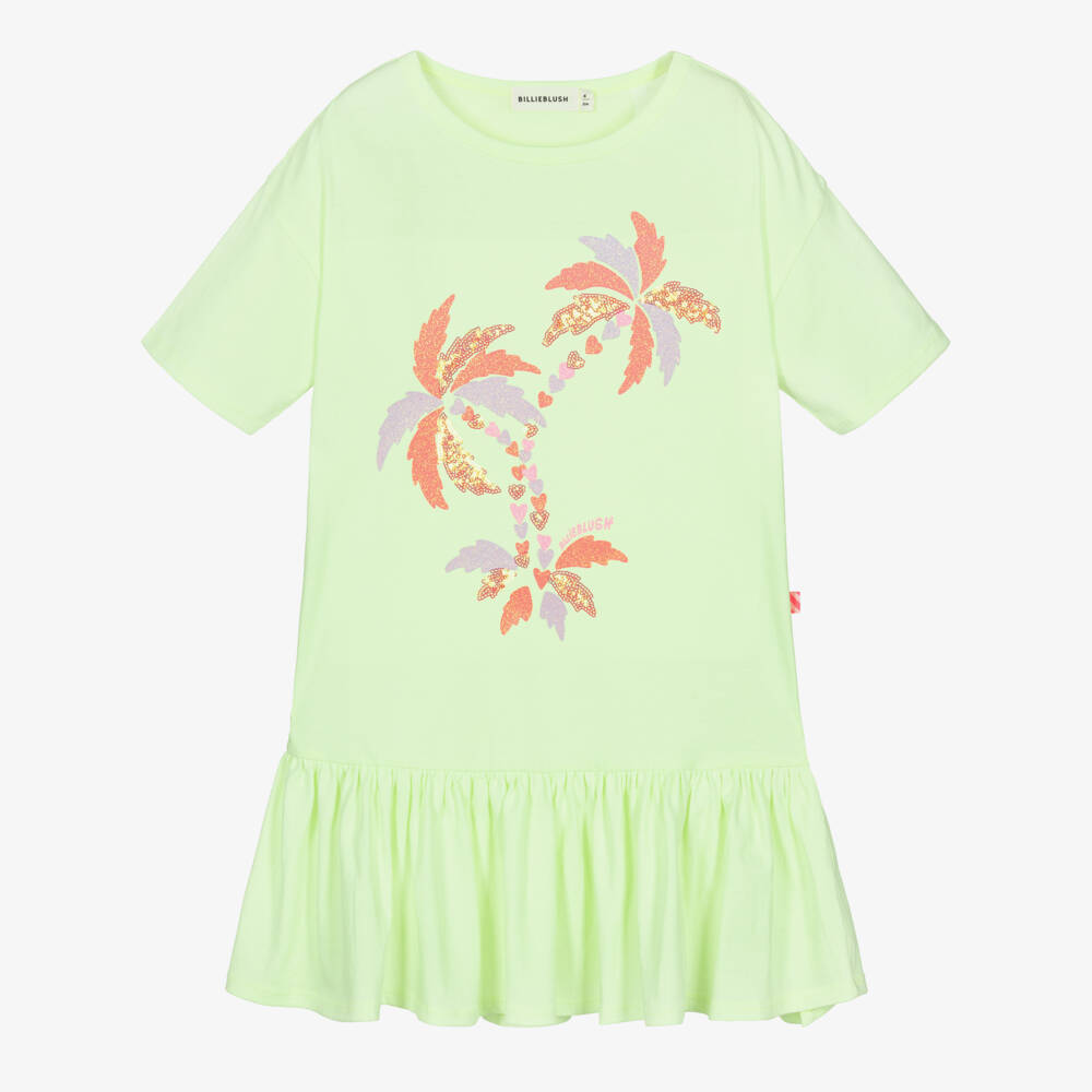 Billieblush-Yellow Palm Tree Dress | Childrensalon Outlet