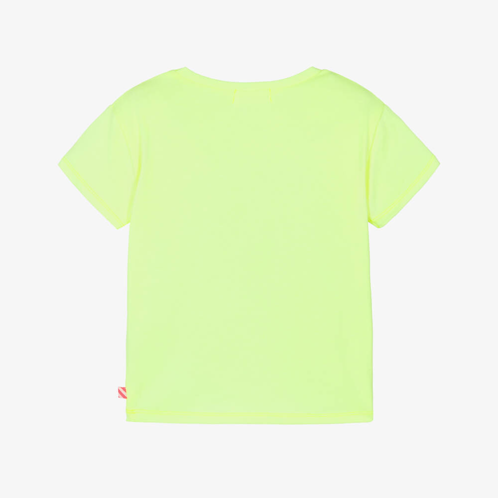 Billieblush-Yellow Sequin Palm Tree Tshirt | Childrensalon Outlet