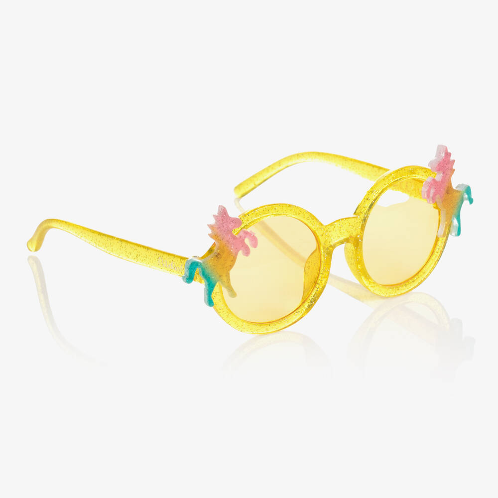 Billieblush - Yellow Unicorn Sunglasses (UV400) | Childrensalon