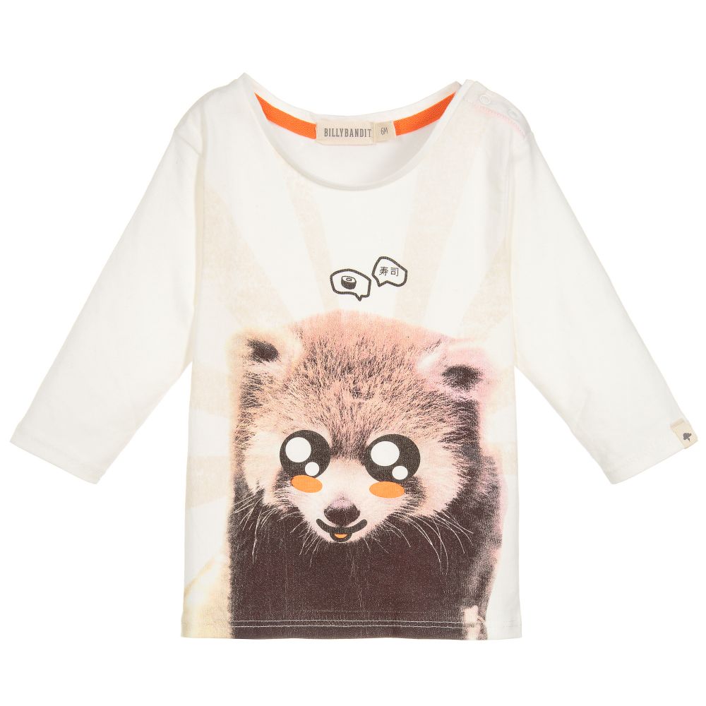 Billybandit - Baby Boys Ivory Cotton T-Shirt | Childrensalon