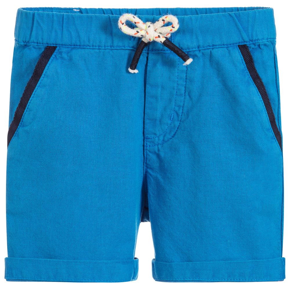 Billybandit - Boys Blue Cotton Shorts | Childrensalon