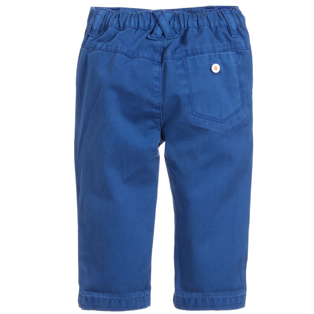 بيلي باندت-بنطلون أطفال ولادي قطن لون أزرق | Childrensalon Outlet