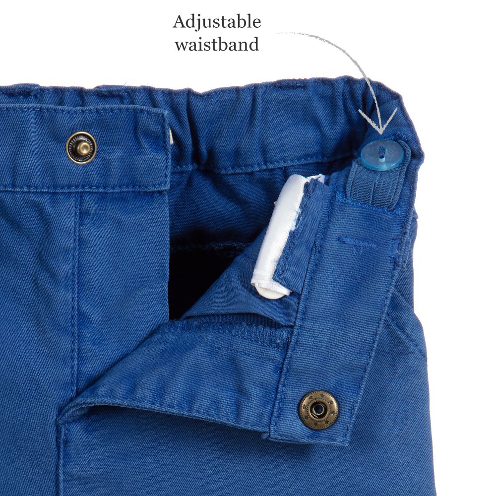 بيلي باندت-بنطلون أطفال ولادي قطن لون أزرق | Childrensalon Outlet