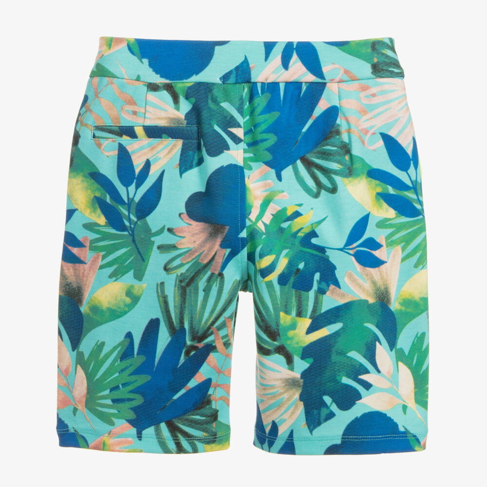 Billybandit-Boys Green Viscose Shorts | Childrensalon Outlet