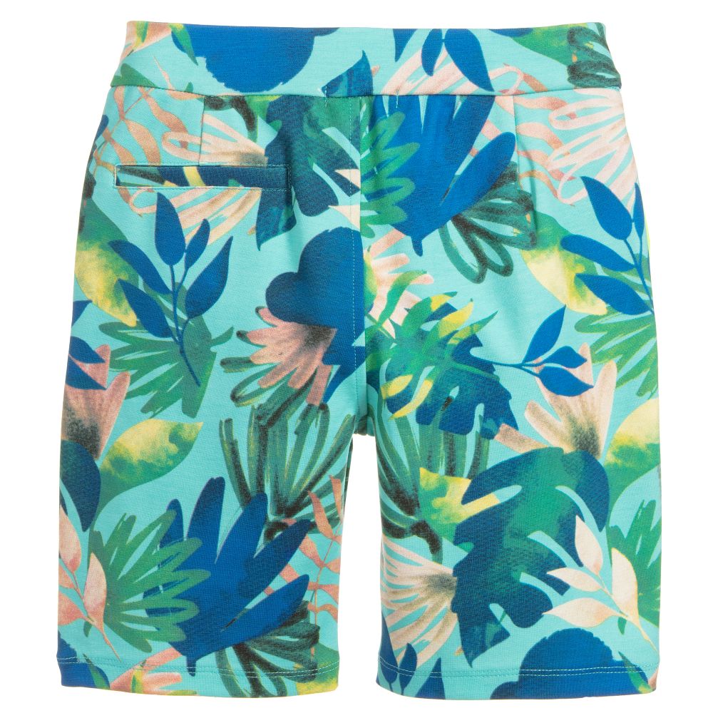 Billybandit-Boys Green Viscose Shorts | Childrensalon Outlet