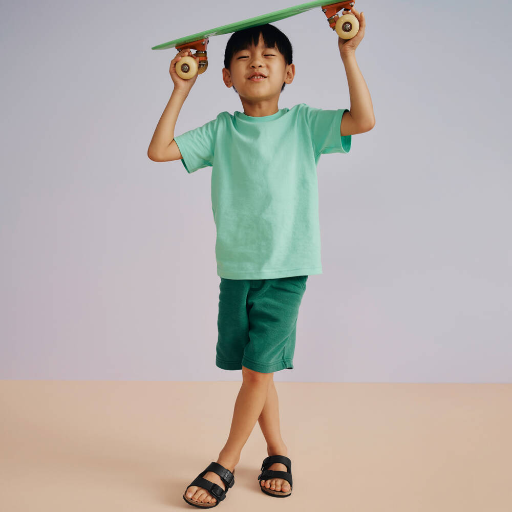Birkenstock-Black Buckled Sandals | Childrensalon Outlet