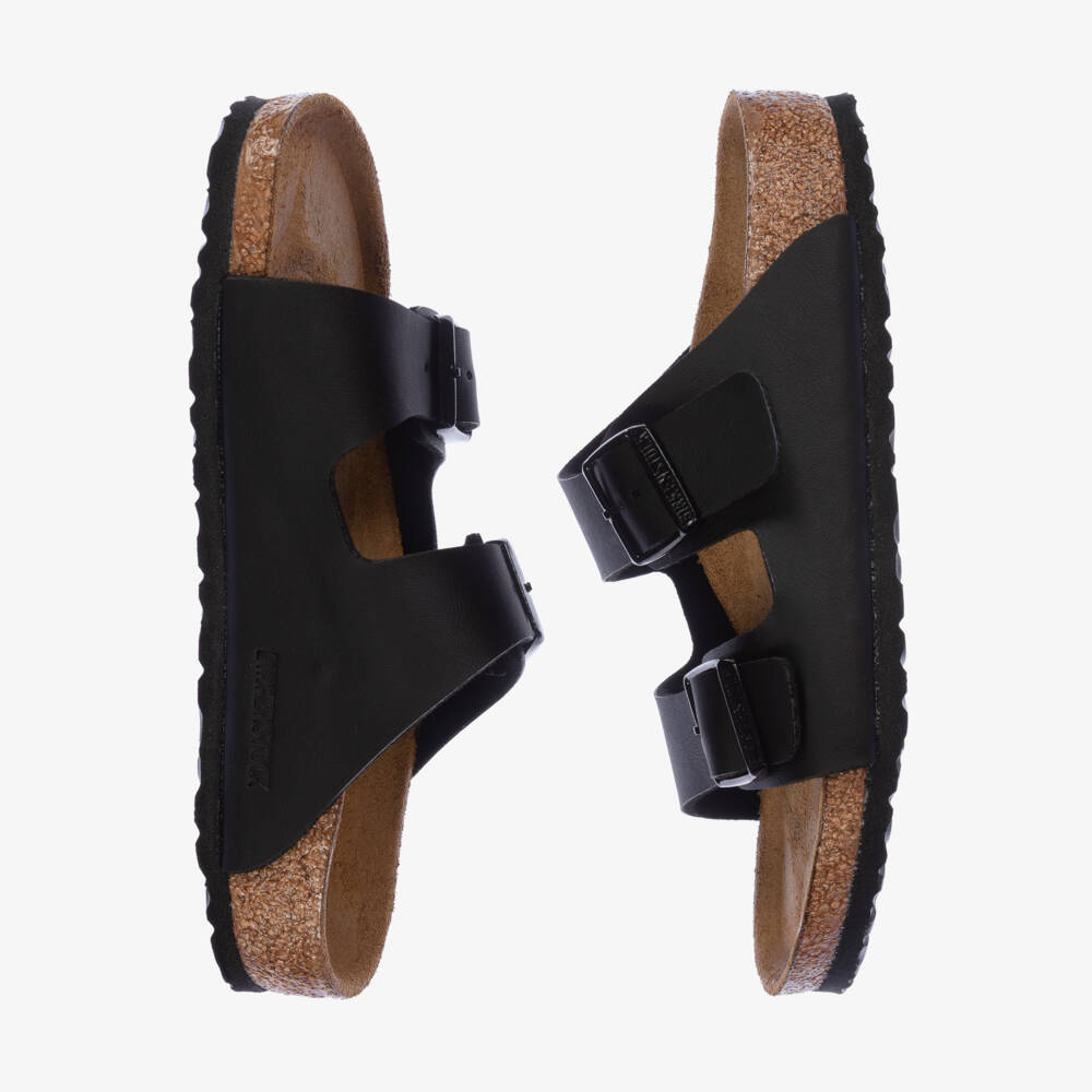 Birkenstock-Black Buckled Sandals | Childrensalon Outlet