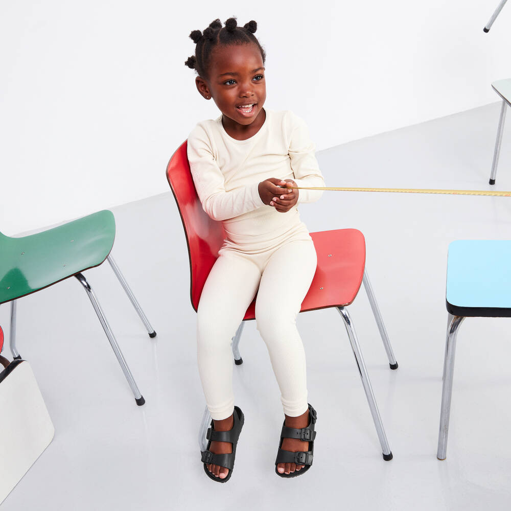 بيركنستوك-صندل مطاط لون أسود | Childrensalon Outlet