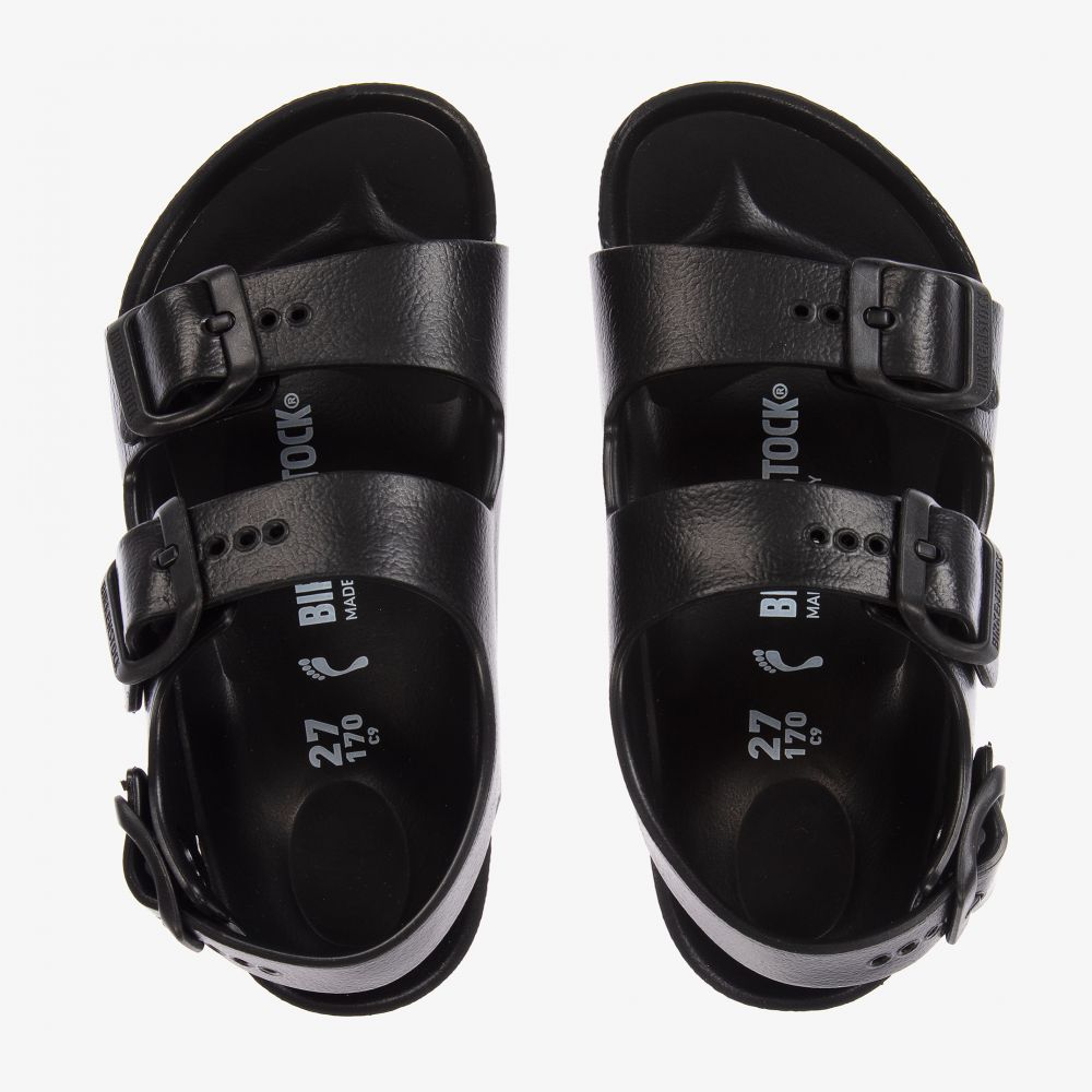 Birkenstock-Black Milano EVA Sandals | Childrensalon Outlet
