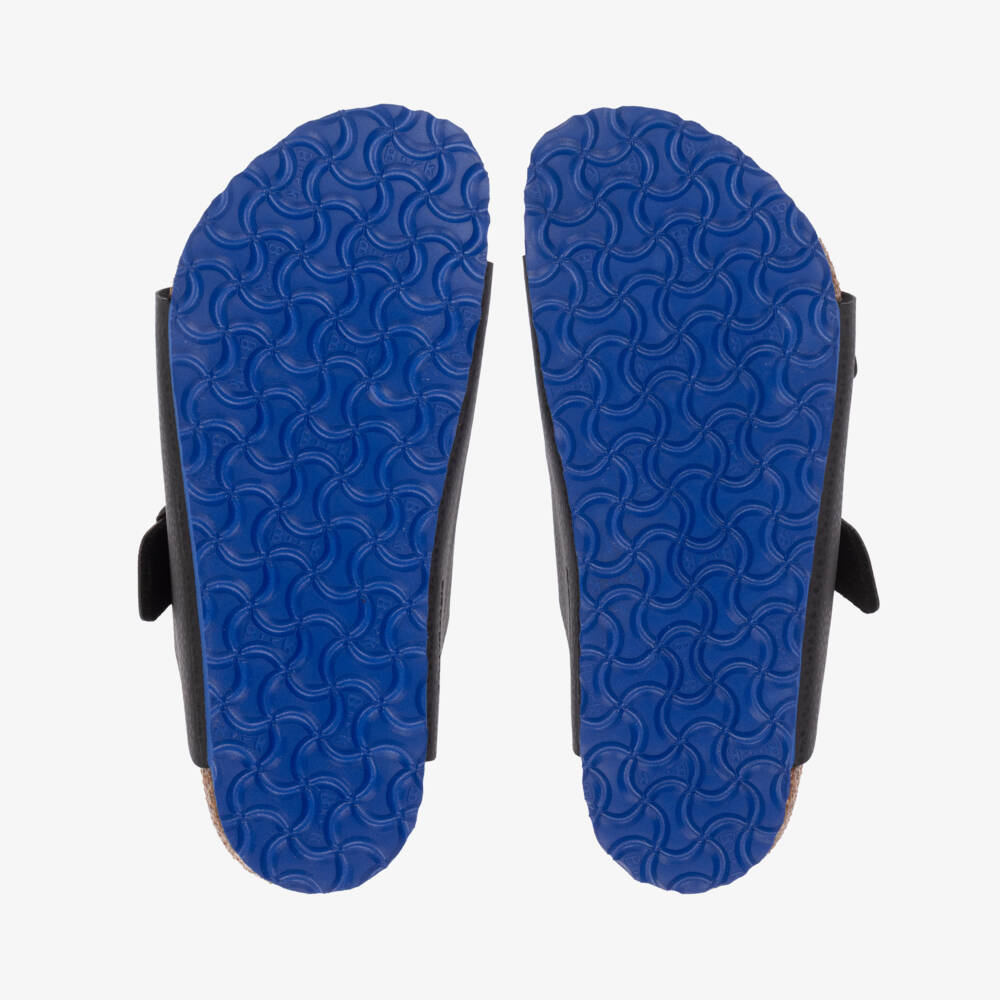 Birkenstock-Boys Black Slip-On Sandals | Childrensalon Outlet
