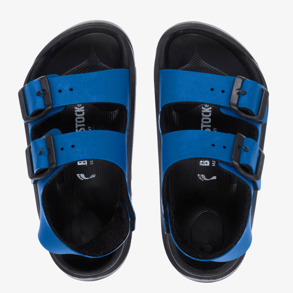 Birkenstock - Sandales bleues à boucles garçon | Childrensalon