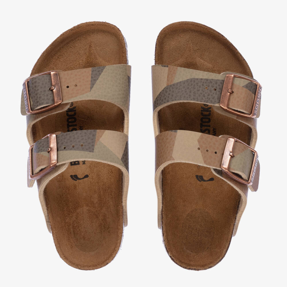 Birkenstock-Boys Camouflage Strap Sandals | Childrensalon Outlet