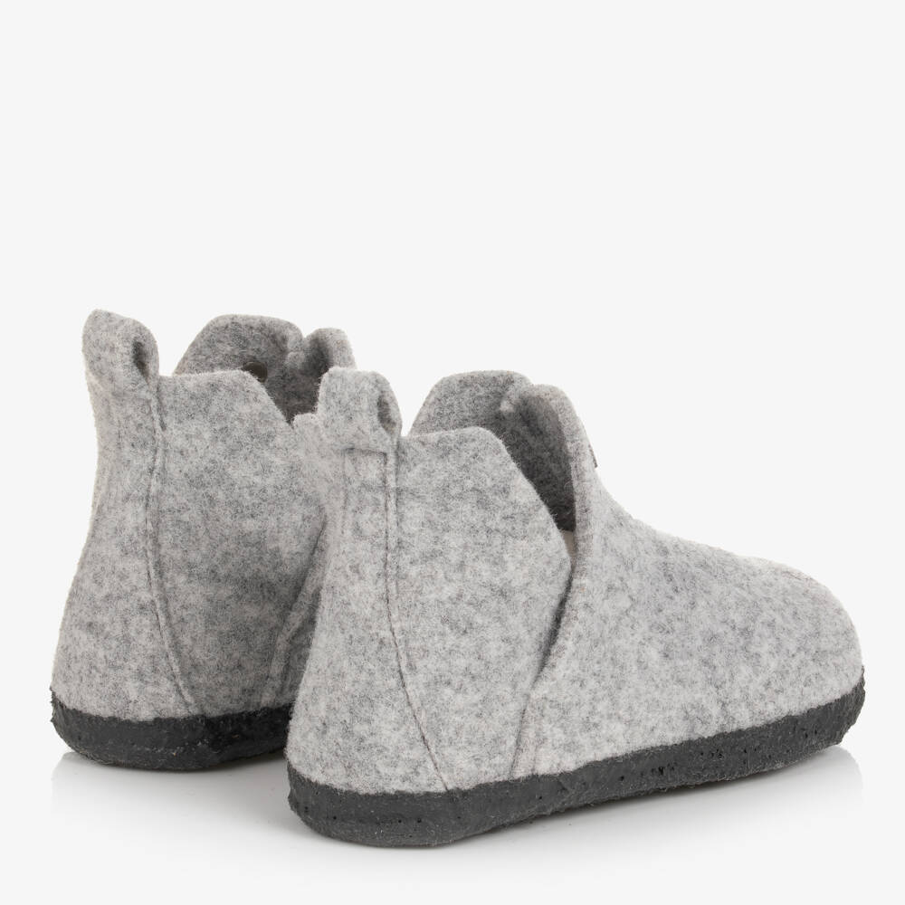 بيركنستوك-سليبرز جوخ صوف لون رمادي | Childrensalon Outlet