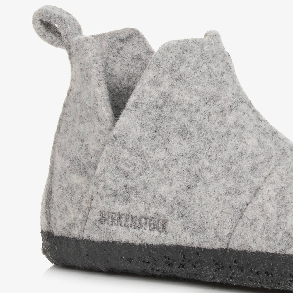 بيركنستوك-سليبرز جوخ صوف لون رمادي | Childrensalon Outlet
