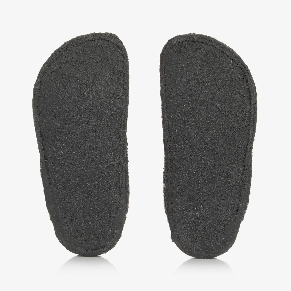 بيركنستوك-سليبرز جوخ صوف لون رمادي | Childrensalon Outlet