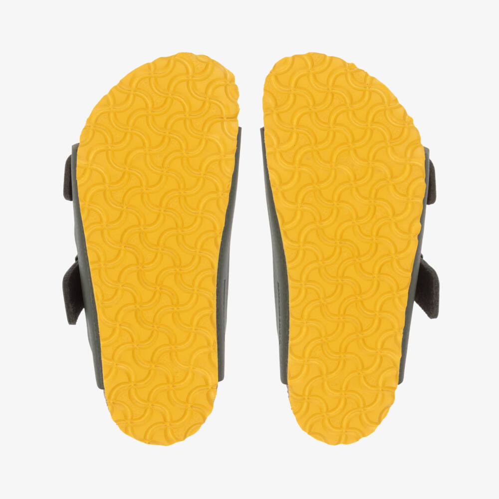 Birkenstock-Boys Khaki Green Sole Sandals | Childrensalon Outlet