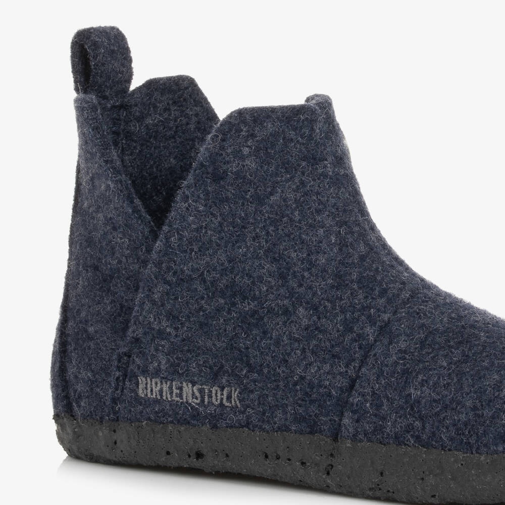 بيركنستوك-سليبرز جوخ صوف لون أزرق داكن | Childrensalon Outlet