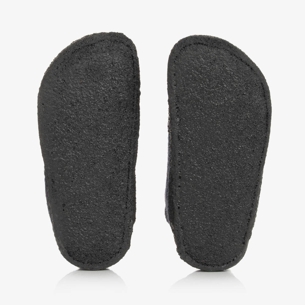 بيركنستوك-سليبرز جوخ صوف لون أزرق داكن | Childrensalon Outlet