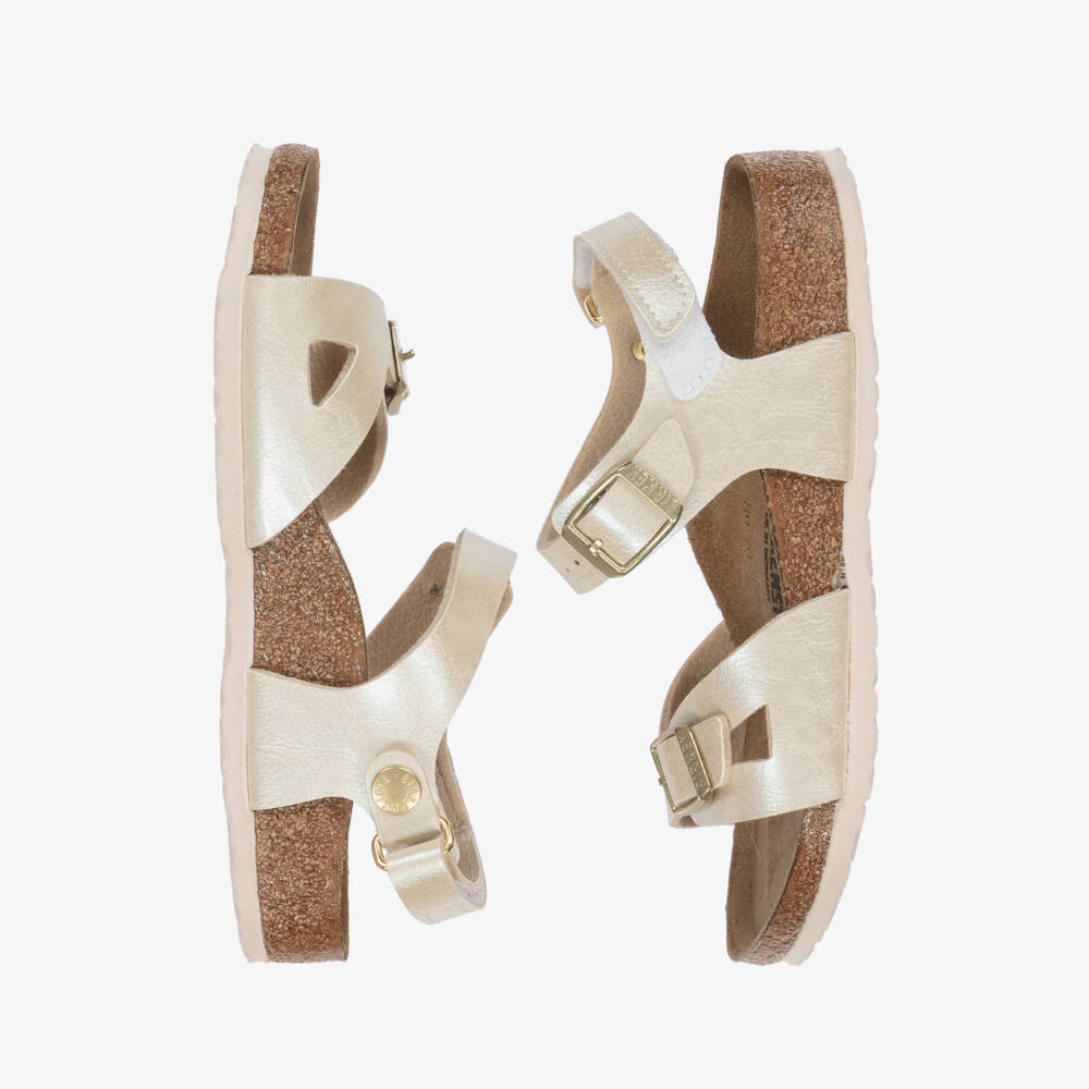 Birkenstock-Girls Ivory Graceful Sandals | Childrensalon Outlet