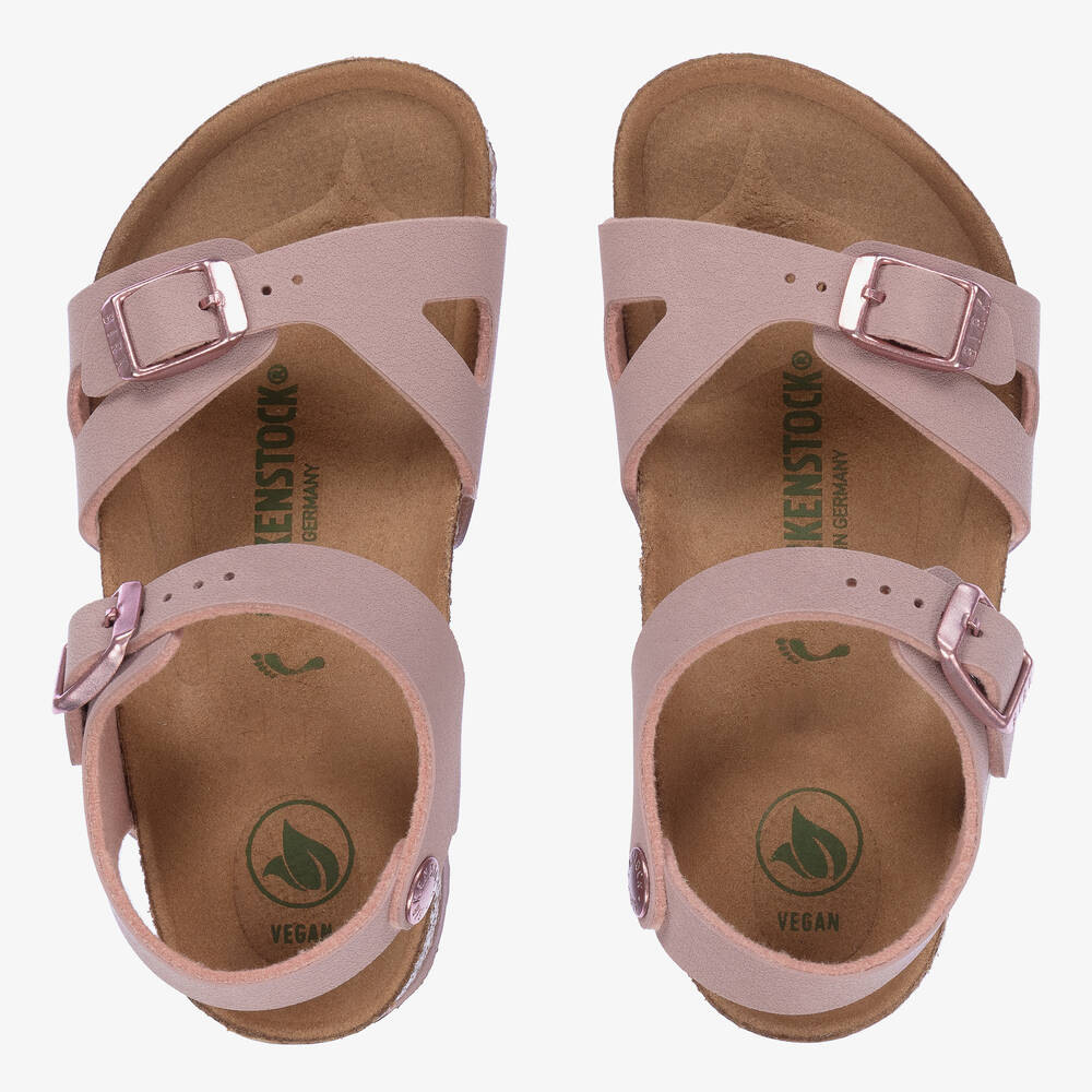 Birkenstock-Girls Pink Buckle Sandals | Childrensalon Outlet