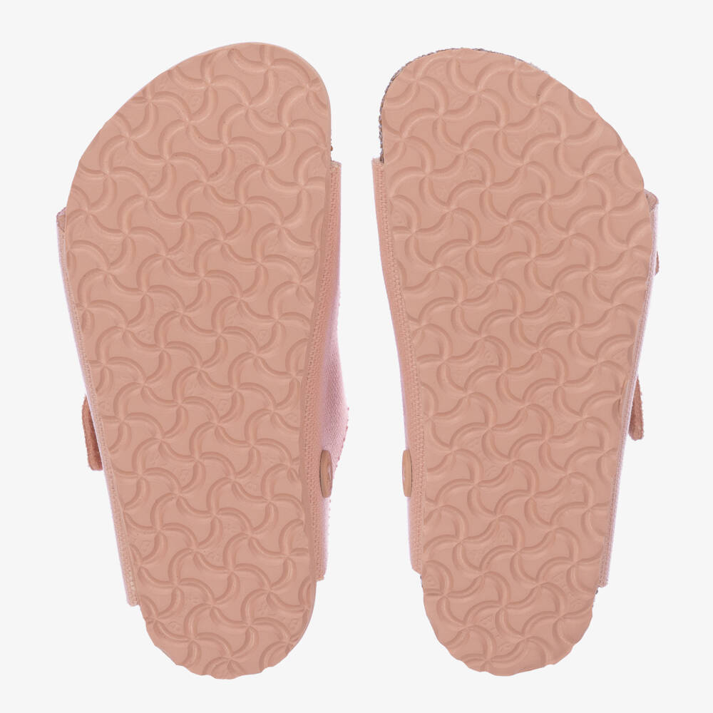 Birkenstock-Girls Soft Pink Buckle Sandals | Childrensalon Outlet