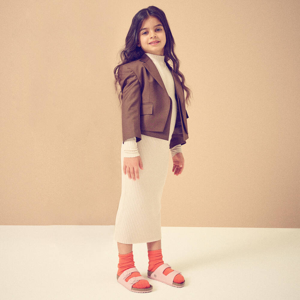 Birkenstock-Girls Soft Pink Buckle Sandals | Childrensalon Outlet