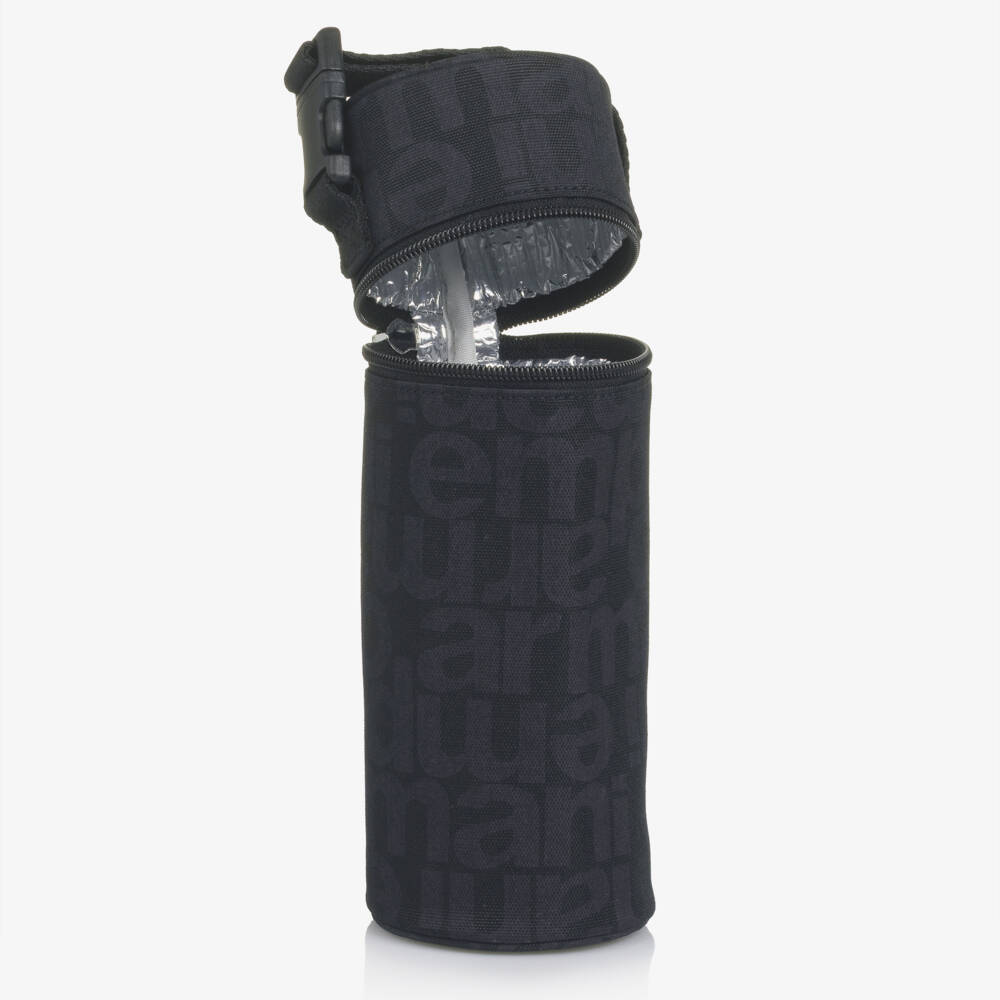 Emporio Armani-Black & Blue All-over Logo Changing Bag (36cm) | Childrensalon Outlet