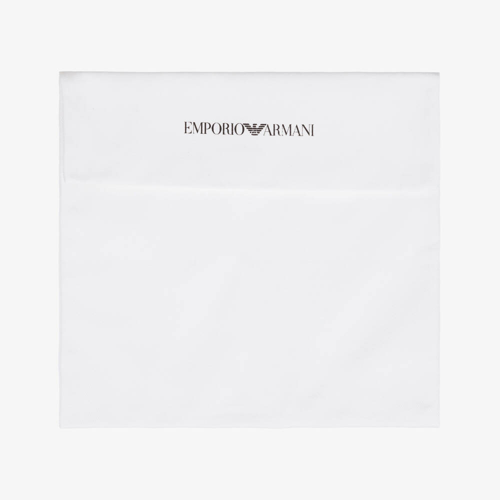 Emporio Armani-Black & Blue All-over Logo Changing Bag (36cm) | Childrensalon Outlet