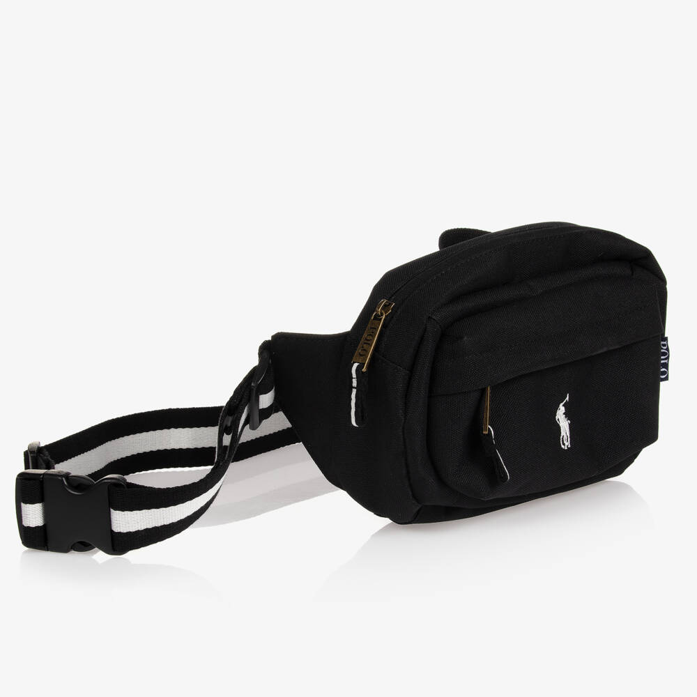 Ralph Lauren-Black Canvas Belt Bag (27cm) | Childrensalon Outlet
