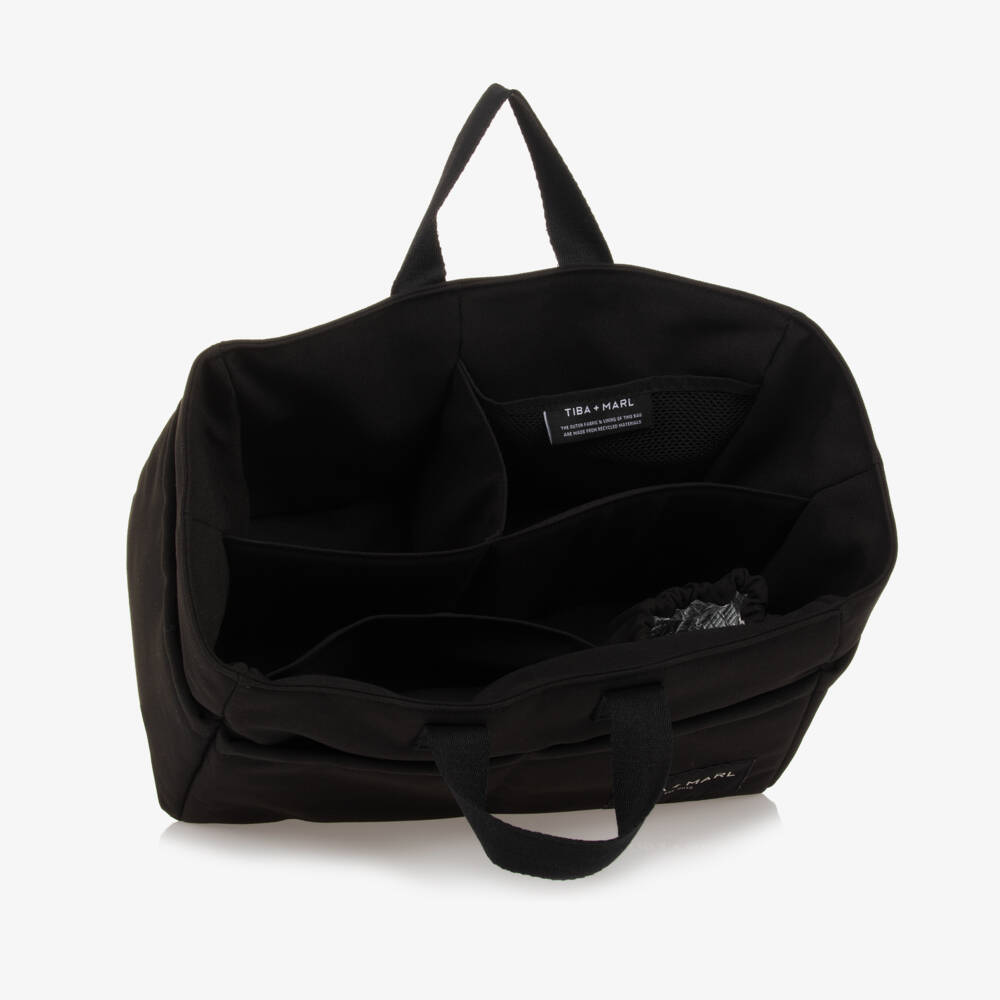 TIBA + MARL-Black Canvas Changing Caddy (35cm) | Childrensalon Outlet