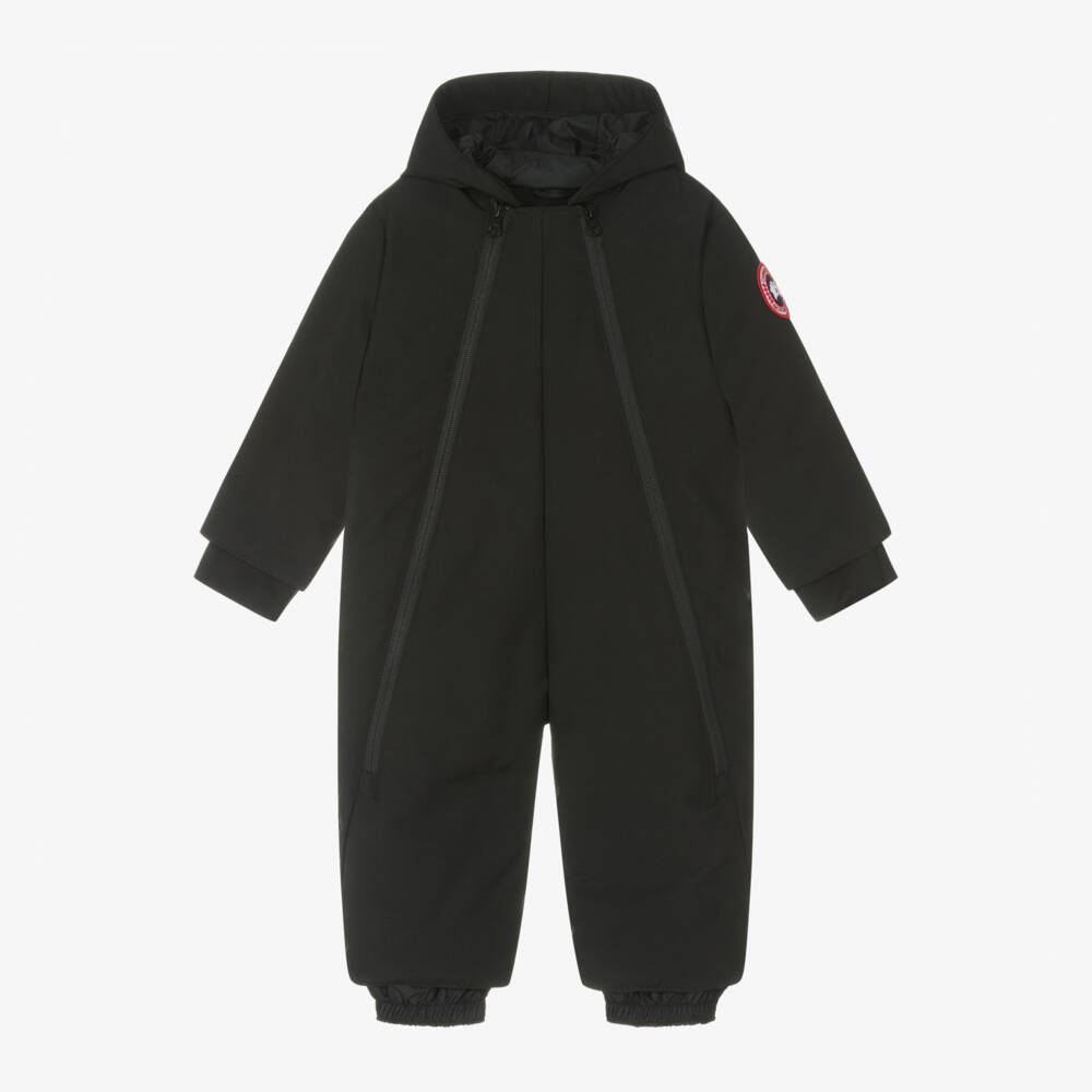 Canada Goose-Black Down-Filled Baby Snowsuit | Childrensalon Outlet