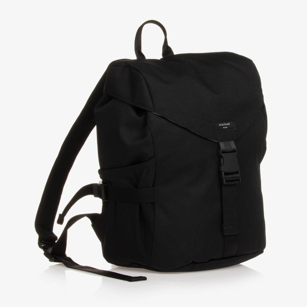 Storksak-Black Eco Backpack Changing Bag (34cm) | Childrensalon Outlet